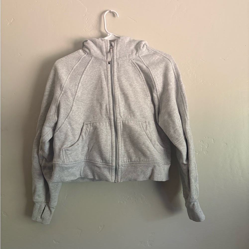 Lululemon Athletica Light Gray Zip-Up Hoodie - Picture 4 of 5